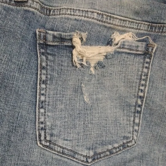 Eunina Distressed Skinny Jeans in Blue - Picture 13 of 13